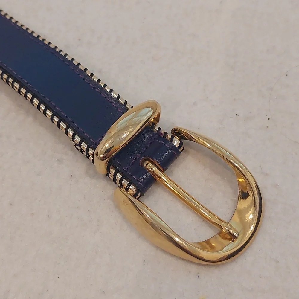 THE LIMITED Gold Buckle Purple Belt NWOT